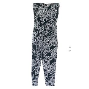 Floral Strapless Jumpsuit